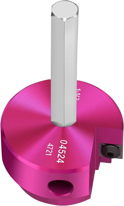 PVC Fitting Saver 1-½-Inch Head, PVC Pipe Reamer, PVC Socket Saver with 3/8-Inch Hex Shaft, PVC Reamer Plastic Pipe Fitting Reamer for Plumbing Sc...