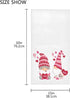 Cute Gnome Heart XOXO Hand Towels 16x30 in Romantic Love Elf Bathroom Towel Ultra Soft Absorbent Small Bath Towel Kitchen Dish Guest Towel Mother'...