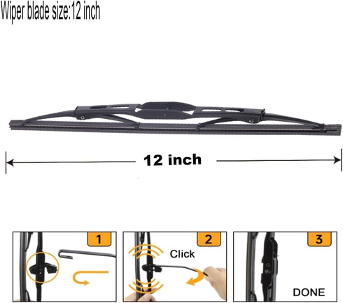 12''Rear Windshield Wiper Blade Original Equipment Replacement For Chevrolet Traverse 2009-2015 Captiva 2018-2009 Cadillac SRX 2011-2015 Windscree...