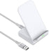 Wireless Charger Station 15W Fast Wireless Phone Charging Dock Pad Holder Stand for iPhone 15 Pro Max,15 Pro,15 Plus,15,Google Pixel 8a 8 7,Samsun...