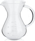 Glass Hand Drip Coffee Maker Pot with Stainless Steel Permanent Filter - 400ML with Scale...