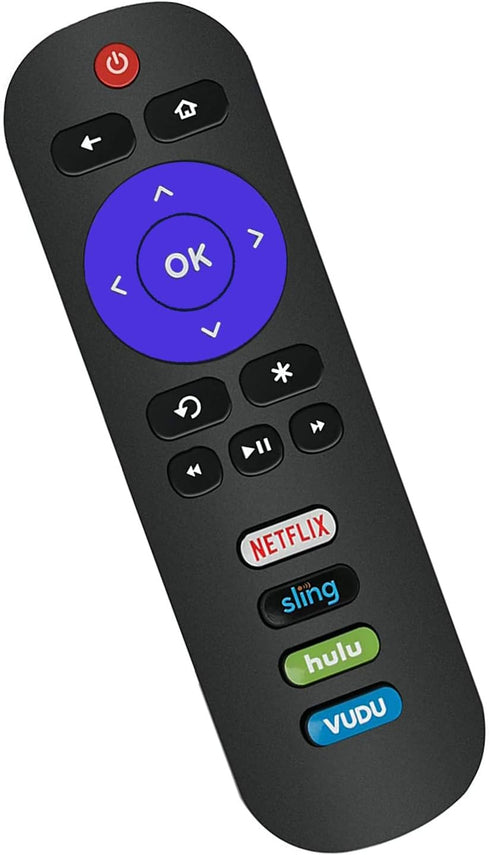 Remote Control fit for ONN Roku TV 4K UHD LCD Smart HDTV with Netflix Sling Hulu Vudu Keys Compatible with All ONN Roku TVs...