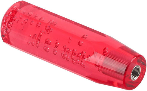 Akozon Crystal Shift Knob Manual, Car Manual Shift Knob, Gear Shift Knob 15cm Red Car Universal Acrylic Shift Stick Knob Crystal Transparent Bubbl...