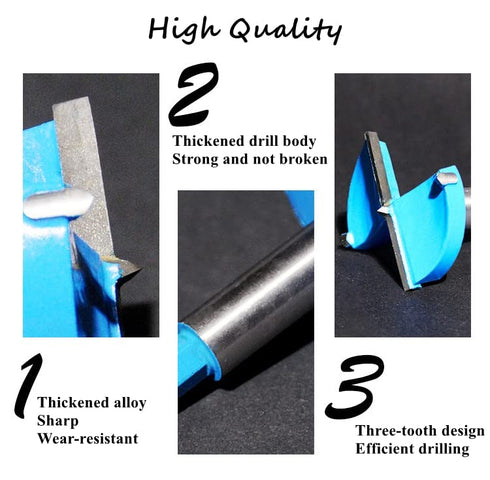 Utoolmart Forstner Drill Bit, 100mm Cemented Carbide Wood Cutter Tool, Hex Shank Woodworking Hole Saw Cutter, 80mm Length Woodworking Hole Boring ...