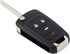 Keyless2Go Replacement for New Keyless Remote 4 Button Flip Car Key Fob for Equinox Verano Sonic and Other Vehicles That Use FCC OHT01060512...