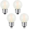 Dimmable 2 Watt Globe Frosted LED Light Bulbs 25W Equivalent, Warm White 2700K, A15/A50 LED Bulb, E26 Medium Base, Antique Filament Edison Decorat...