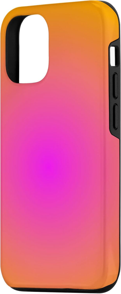 iPhone 14 Cute Swirl Aura Cool print Hot Pink Orange Aesthetic Case...