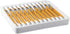 24 Pcs Mechanical Pencil, Yellow Metal Retractable Automatic Drafting Pencils, for Writing...