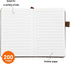 Small Pocket Notebook, Leather Journal Mini (Brown)...