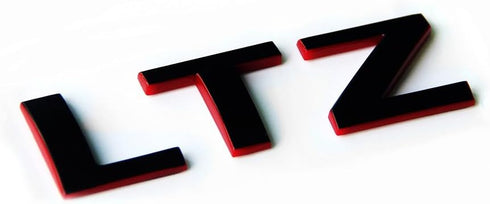 1x OEM LTZ Letter Nameplate Emblem Badge Compatible with Silverado Sierra Tahoe Suburban Glossy (2007-2018 Redline)...