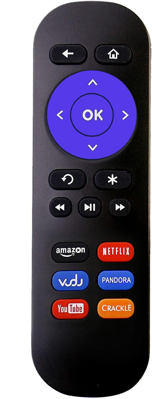 Replacement Remote Control for Roku Box Model: Roku 1, Roku 2(HD, XD, XS), Roku 3, Roku LT, HD, XD, XDS, Roku N1, Roku Express, Roku Express+ with...