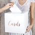 Wedding Card Postbox White with Rose Gold Lettering 'Cards'...