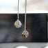 Creative Hanging Dice with Dots Car Metal Pendant Rear View Mirrors Charms Ornament (Silver)...