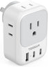 Australia New Zealand Power Adapter USB C, TESSAN Australia Power Plug Adapter with 4 Electrical Outlets 3 USB Ports (2 USB C), Power Adapter for ...