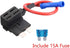 ESUPPORT 12V 24V Standard Add A Circuit Fuse Tap Piggy Back Blade Holder Plug Socket Car Pack of 5...