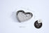 Love is in the Air Small Porcelain Heart Dish, Silver...