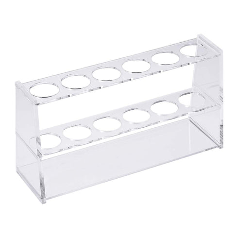 uxcell Acrylic Test Tube Holder Lab Stand Rack 6 Wells for 100ml Centrifuge Tubes Laboratory Clear...