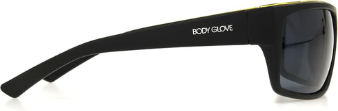 Body Glove Waterman Rectangle Sunglasses, Black, 58 mm...