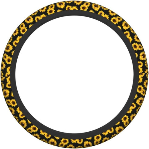 Sunflower Steering Wheel Cover 15 Inch Universal Neoprene Steering Wheel Covers for Women Men Car Steering Wheel Wrap Car Interior Protection Acce...