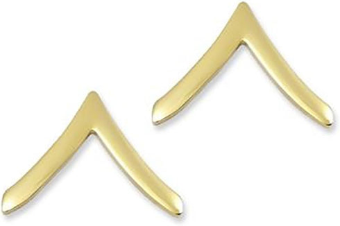US Army Brite Shiny Metal Pin-On Rank...