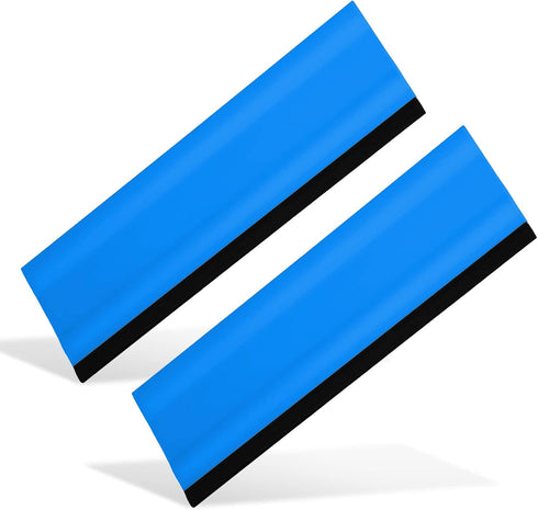 Ehdis 6" Block Squeegee Car Rubber Squeegee for Car Window Windshield,Film,Stickers,Decals and Vinyl Applicator Tool, Pack of 2-Blue...