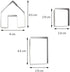 La Tartelette 3 Pcs Stainless Steel Christmas Mini House Mold Gingerbread Cookie Cutters Set Cupcake Chocolate Easter Gingerbread House Kit (Small...