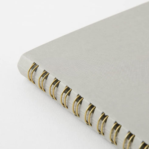 Midori 15330006 Notebook, Ring Notebook, Color, Dot Square, Gray, A5...