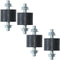 4pcs 29 x 20mm Rubber Mounts Rubber Vibration Isolator Mounts Shock Absorber with M8 x 20mm Studs Vibration Isolators...