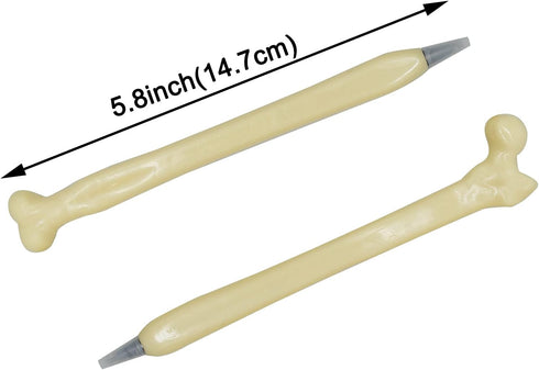Maydahui 25PCS Bone Ballpoint Pen Creative Novelty Pens Black Ink for Halloween Artist Doctot Nurse School Office Party...
