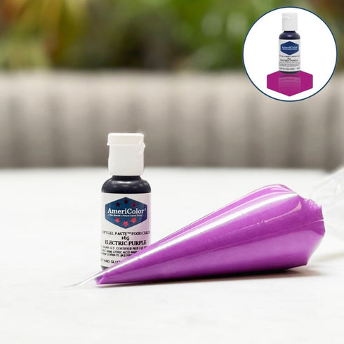 AmeriColor, Electric Purple, 0.75 Ounce Bottle, Soft Gel Paste Food Color...