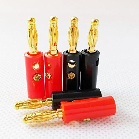HIGHROCK 20 Banana Speaker Wire Cable Screw Plugs Connectors 4mm...