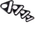 12Pcs 3/4" Triangle Buckle Adjuster D Ring for Strap purse bag hardware accessories...