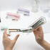Clear Mint Green Stapler with 1000 Rose Gold Staples for Desk Manual Staplers Home School Office Accessories Stationery Supplies (Mint Green Stapl...
