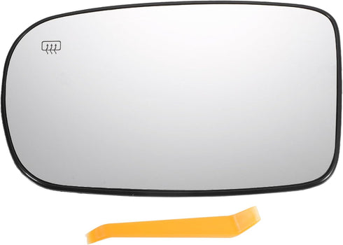 X AUTOHAUX Car Rearview Left Driver Side Mirror Glass Replacement W/Backing Plate Heated White Glass for Dodge Charger Challenger 2011-2021 for Ch...