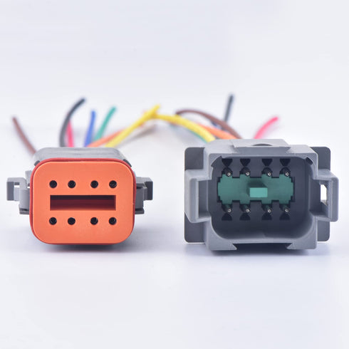 8 Pin Automotive Sealed Electric Plug Male Female Waterproof Connector Wire Harness DT Series DT06-8S DT04-8P...