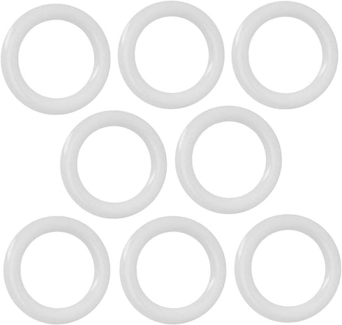 Plastic O Rings 8Pack 1-1/2" DIY Crochet Ring Circle Hook Craft Tool Accessory for Handbag Car Seat Manual Handbag Material Plastic Ring Hook Café...