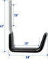 Heavy Duty Steel Garage Hooks,Garage Storage Utility Hooks,Anti-Slip Garage Hooks,Garage Garden Tool Organizer,Steel Wall Mount Hooks, Garden Hose...