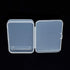 AKOAK Clear Polypropylene Rectangle Mini Storage Containers Box with Hinged Lid for Card,Accessories,Crafts,Learning Supplies,Screws,Drills,Batter...