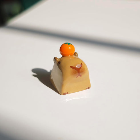 Cartoon Capybara Keycap,Custom 3D Handmade Clay Artisan ESC Keycap,Cute Keycaps Personalized Replacement Key Caps for Cherry MX Mechanical Gaming ...