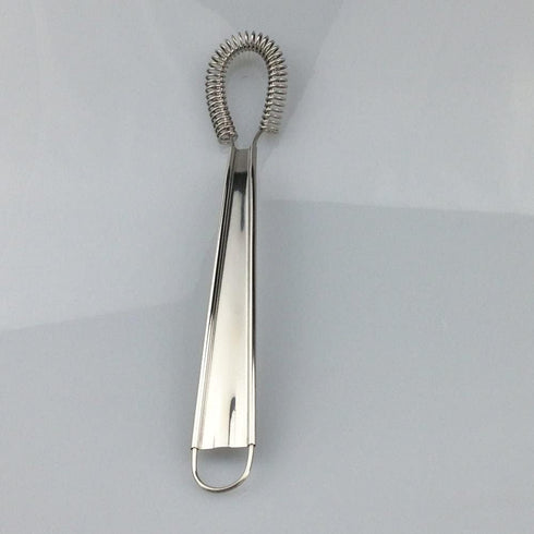 1Pc Silver Egg Beater Stainless Steel Mini Spring Coil Whisk Handheld Milk Frother Foamer Sauce Stirrer Blender Coffee Mixer Kitchen Egg Tools Whi...