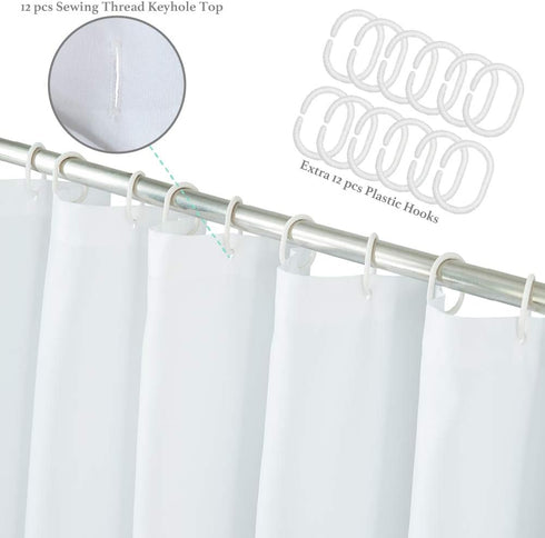 Cow Shower Curtain - White Shower Curtains for Bathroom Decor, Black and White Gray 3D Art Print (72x84,Grey Highland Cow)...