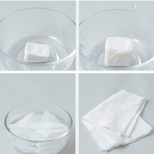 100 Pcs Compressed Towel Tablet Towel Coin Tissue Mini Coin Non-Woven Disposable Compressed Towel Portable Camping Wipes for Cleansing Baby Hands&...