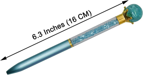 Maydahui 24PCS Crystal Gem Ballpoint Pen Retractable Colorful Pearl Quicksand Pens Black Ink for Students Party School Office...
