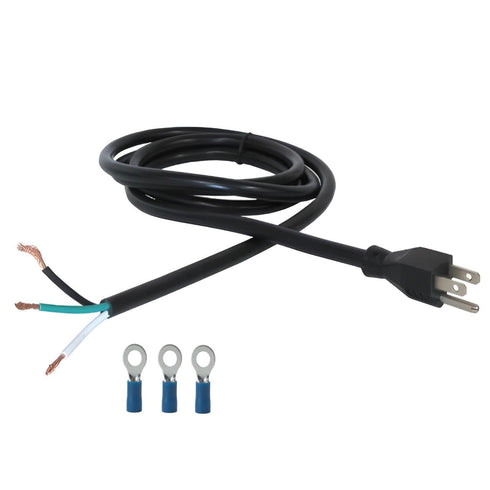OCS Parts 14 Gauge 3-Wire Appliance and Power Tool Cord | 6 Feet | Replacement SJTW Power Cord with #10 Terminals...