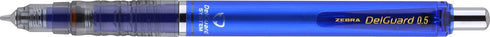 Zebra Pen DelGuard Mechanical Pencil, Fine Point, 0.5mm, Black/Blue/White Barrel, Lead Refills, Refillable, 3-Pack (58603)...