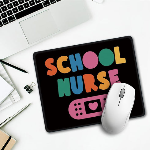 ICU School Nurse Rectangular Mouse Pad, Unique Nurses Day Mouse, Nurse Accessories for Work, Gifts for Nurse Practitioner, Nurse Graduation Gift, ...