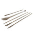 5 Pack Lab Spoons Micro Lab Spoon Scoop with Nickel Stainless Steel Laboratory Mixing Spatula Sampling Spoon for Combination Reagent, Powd...