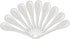White Porcelain Spoons Coffee, Tea, Yogurt and Ice-cream, Cutlery Fitting Ceramic Spoons 5 Inch Set of 10...