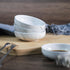 FUYU 4PCS Marble Ceramic Sauce Dish Seasoning Dish Appetizer Plates...