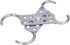 Fafeicy Lockout Tagout Hasp, 8 Hole Design Fireproof Flower Safety Double Head Aluminum Buckle Lock for Industry Oil Gas Chemical Industry Electri...